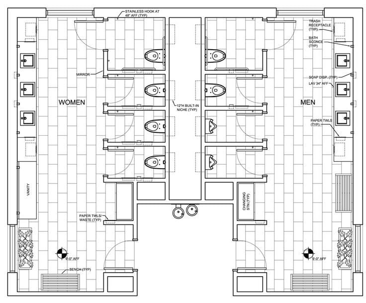 restaurant-restrooms-floor-plan